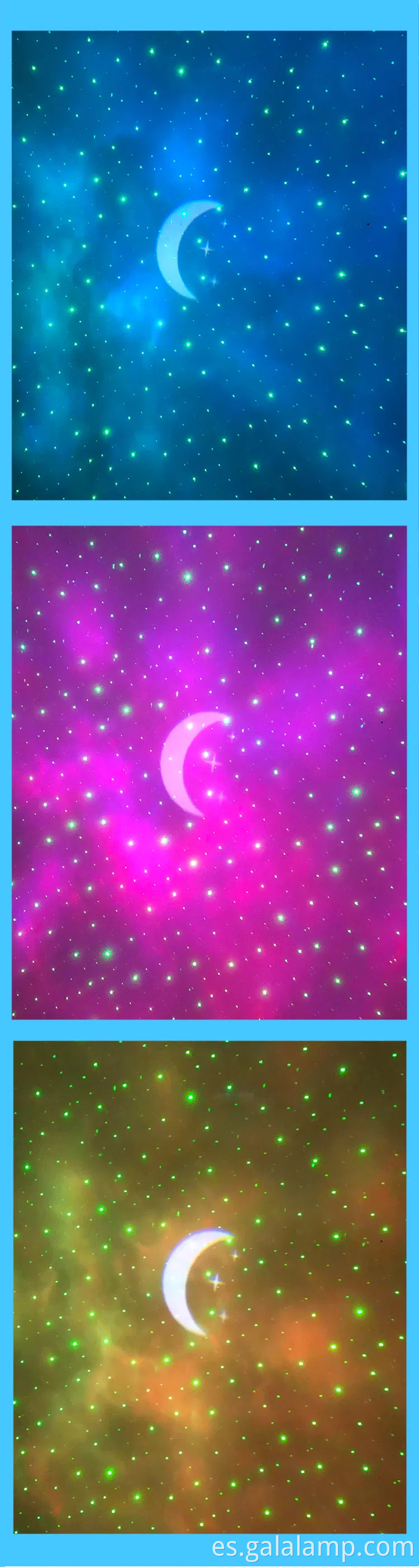 Venta caliente nueva luz de proyección LED USB Smart Bt Small Night Light Sleeping Starlight